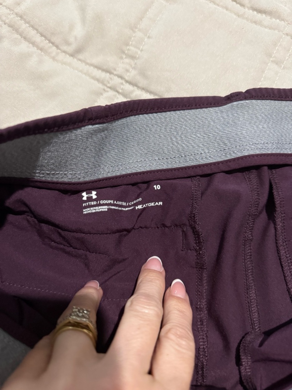 Under Armour Plum Performance Shorts - Picture 2 of 3